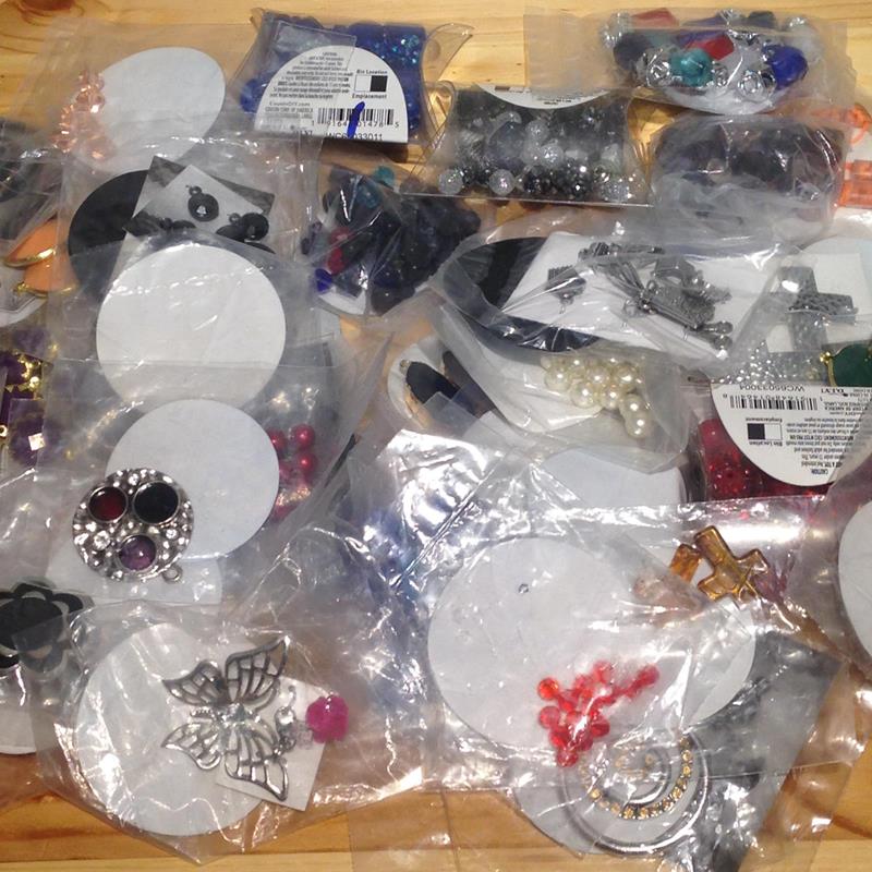 (image for) Jewelry making craft lot - 42 pkg - retail value $132